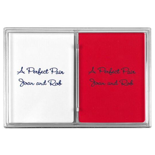 Your Message Double Deck Playing Cards